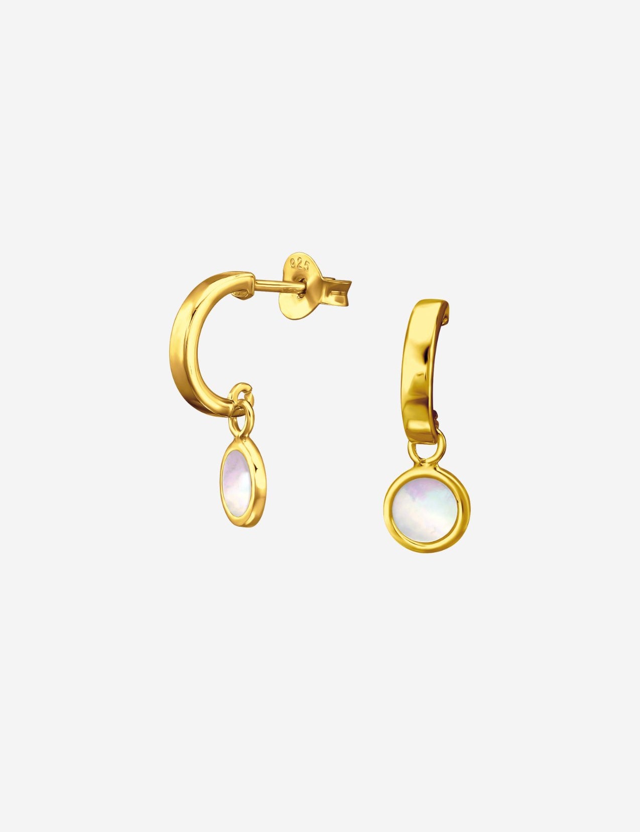 The Wondrous 14ct Gold Vermeil Half Hoop Earrings - Molten Store