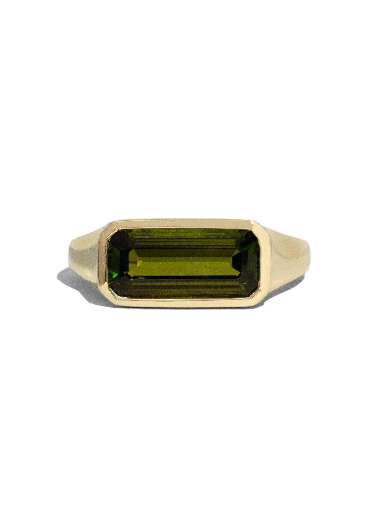 The Zara Ring with 2.66ct Moss Tourmaline - Molten Store