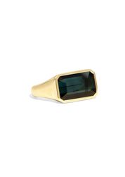 The Zara Ring with 6.32ct Emerald Tourmaline - Molten Store