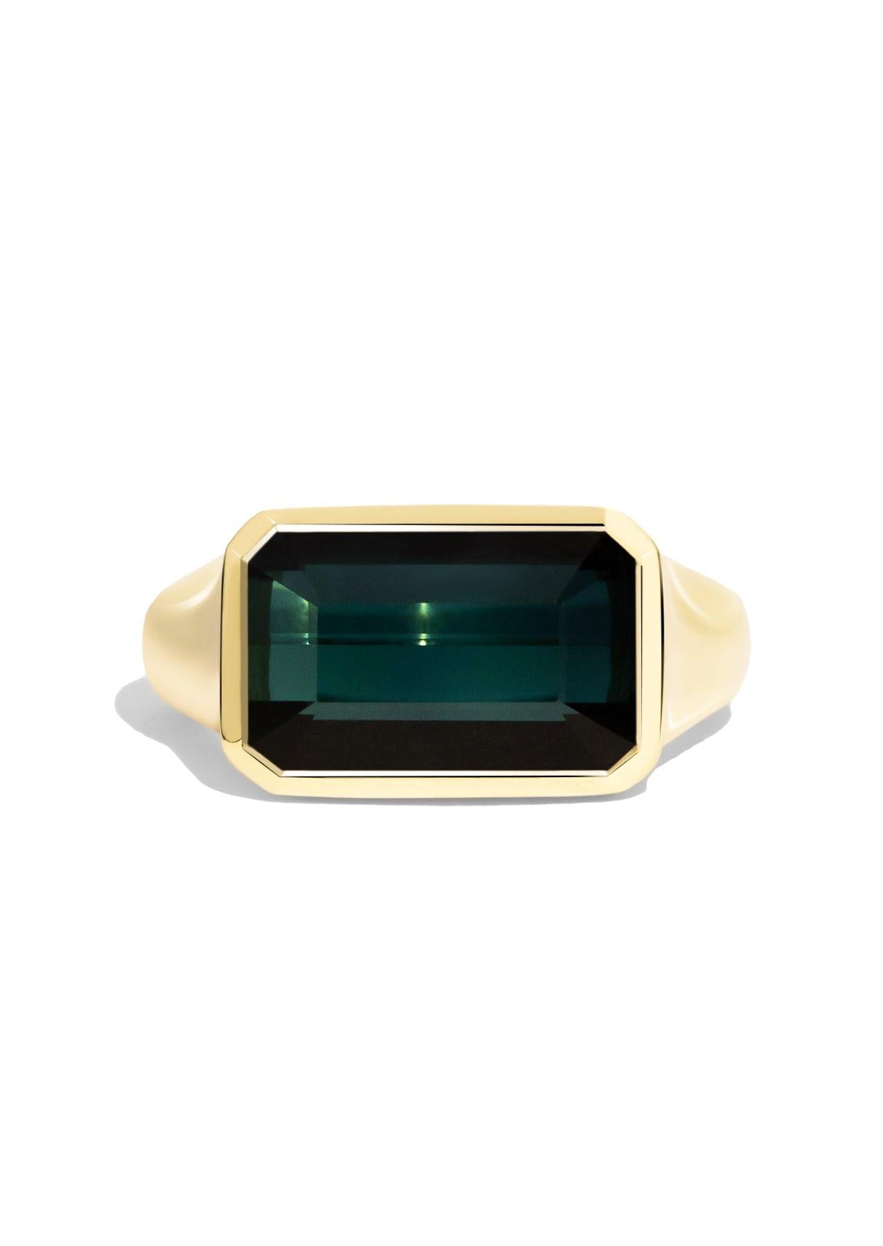 The Zara Ring with 6.32ct Emerald Tourmaline - Molten Store