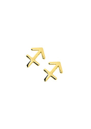 The Zodiac 14ct Gold Vermeil Stud Earrings - Molten Store