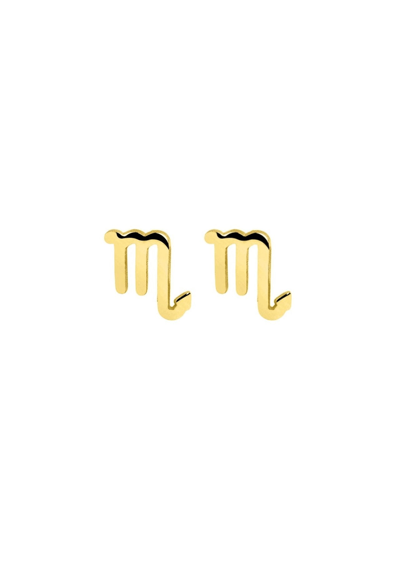 The Zodiac 14ct Gold Vermeil Stud Earrings - Molten Store