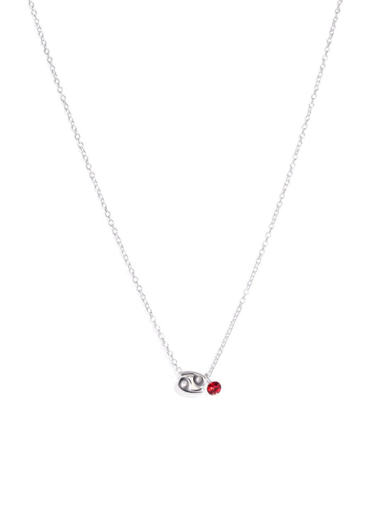 The Zodiac Cancer Silver Charm Necklace - Molten Store