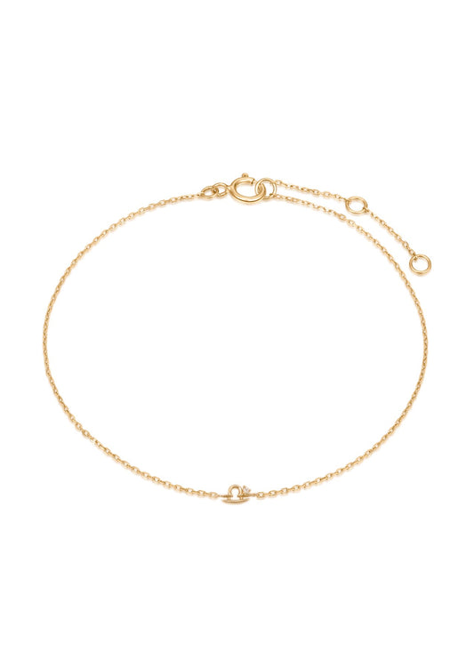 The Zodiac Diamond 9ct Solid Gold Bracelet - Molten Store