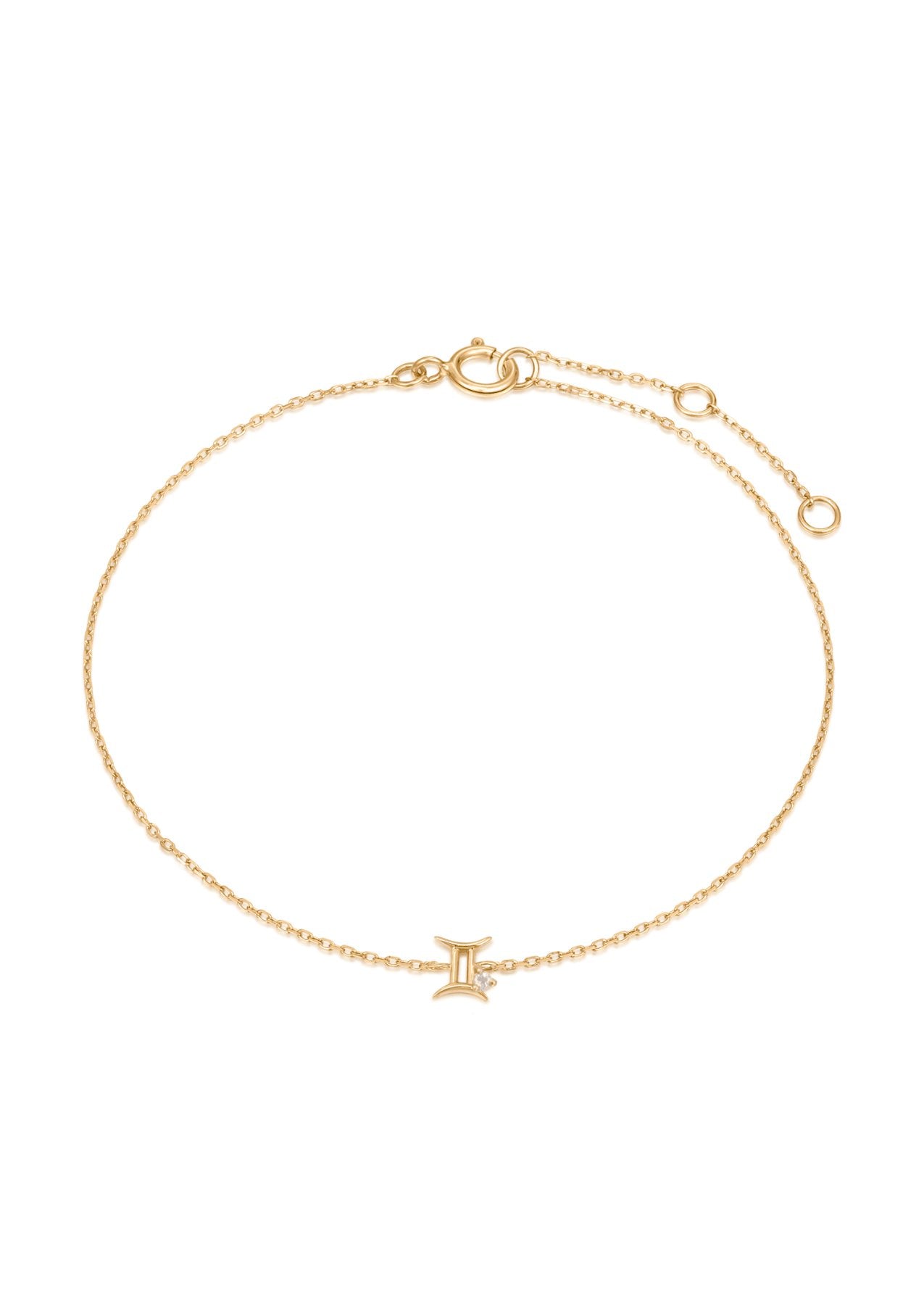 The Zodiac Diamond 9ct Solid Gold Bracelet - Molten Store