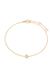 The Zodiac Diamond 9ct Solid Gold Bracelet - Molten Store