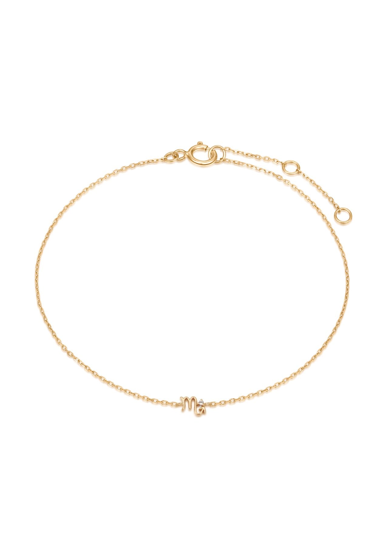 The Zodiac Diamond 9ct Solid Gold Bracelet - Molten Store