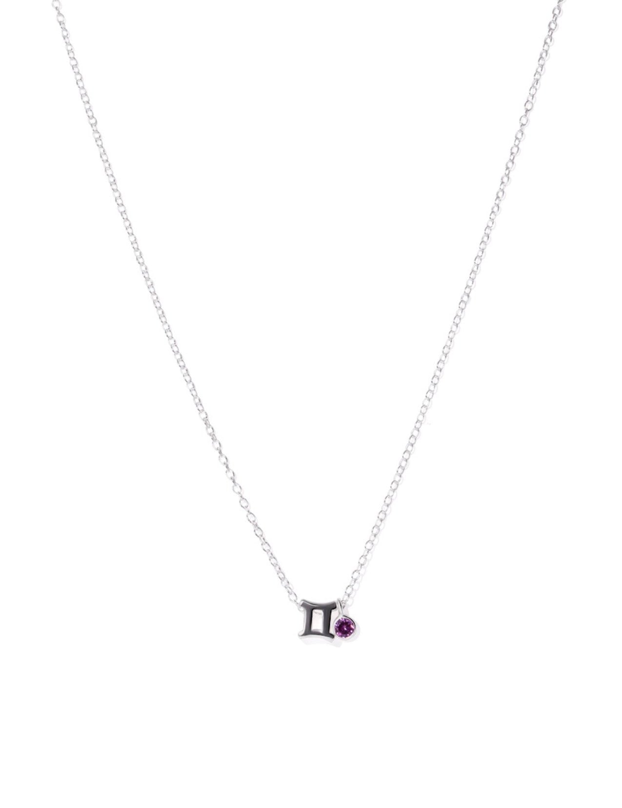 The Zodiac Gemini Silver Charm Necklace - Molten Store