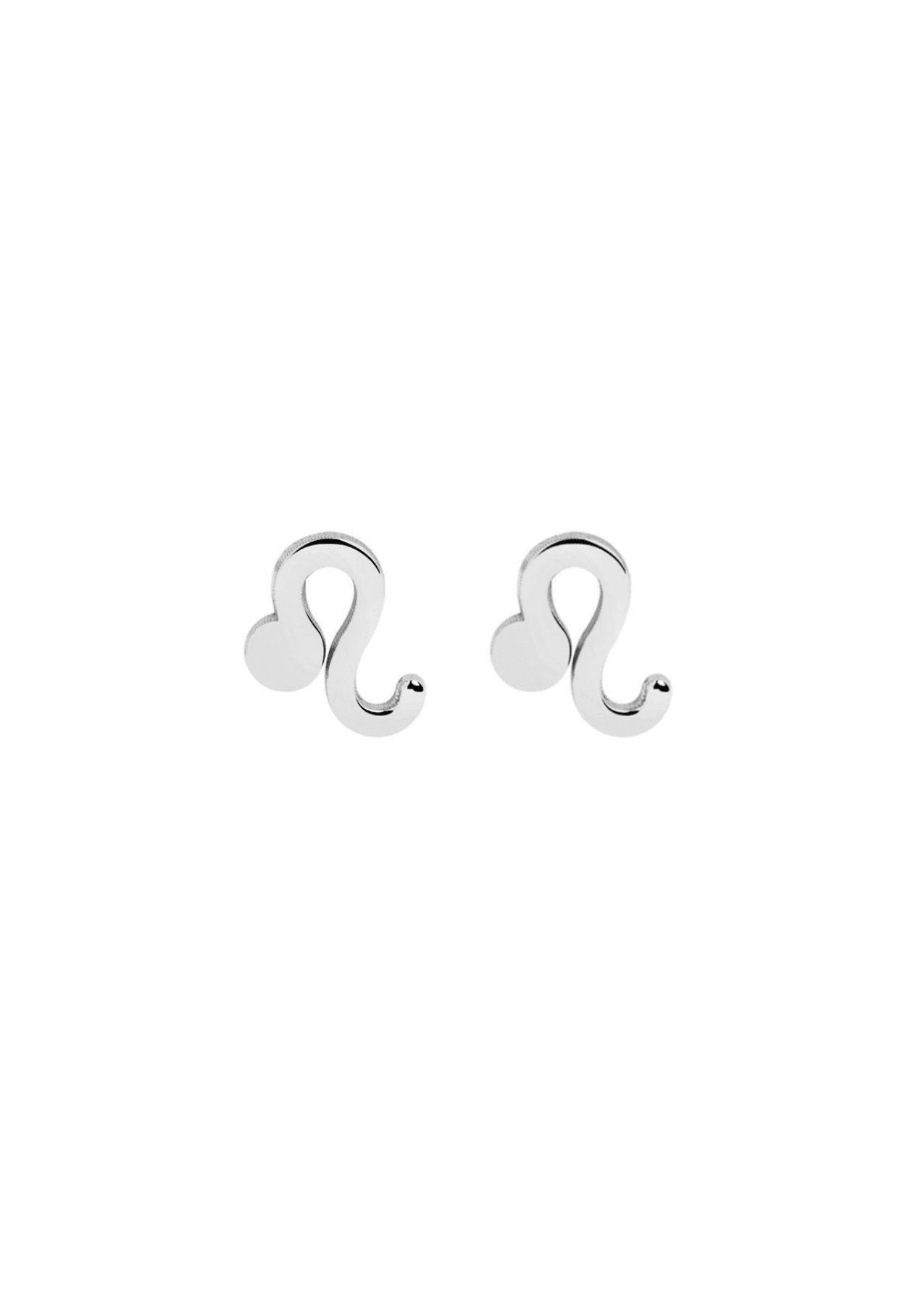 The Zodiac Silver Stud Earrings - Molten Store