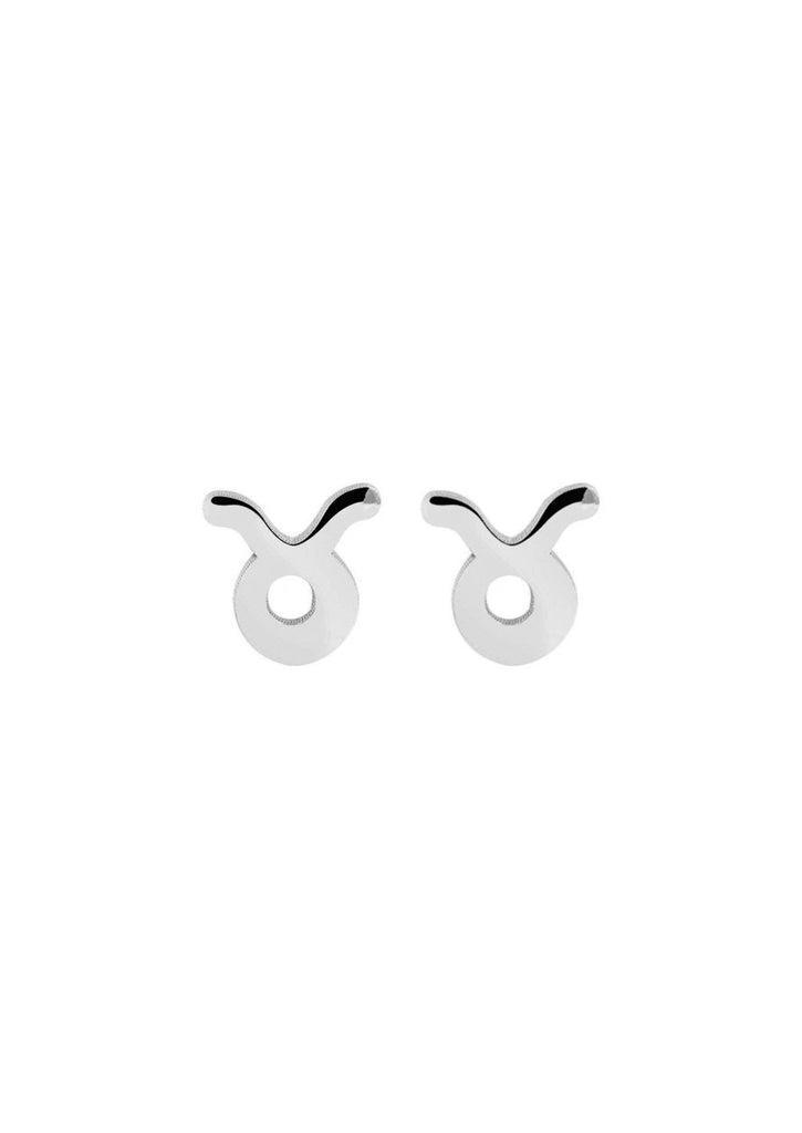 The Zodiac Silver Stud Earrings - Molten Store