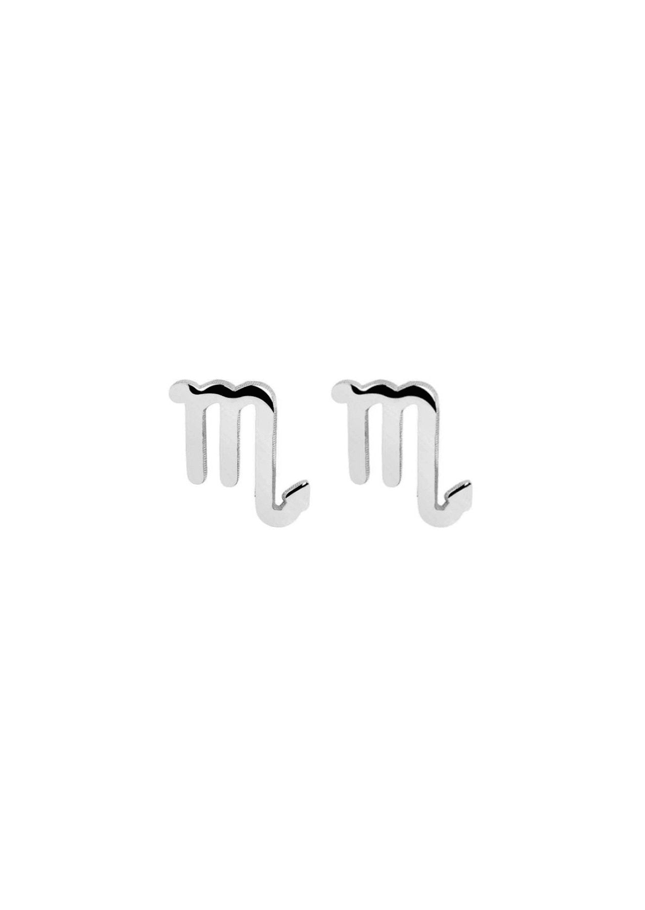 The Zodiac Silver Stud Earrings - Molten Store