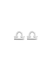 The Zodiac Silver Stud Earrings - Molten Store