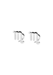 The Zodiac Silver Stud Earrings - Molten Store