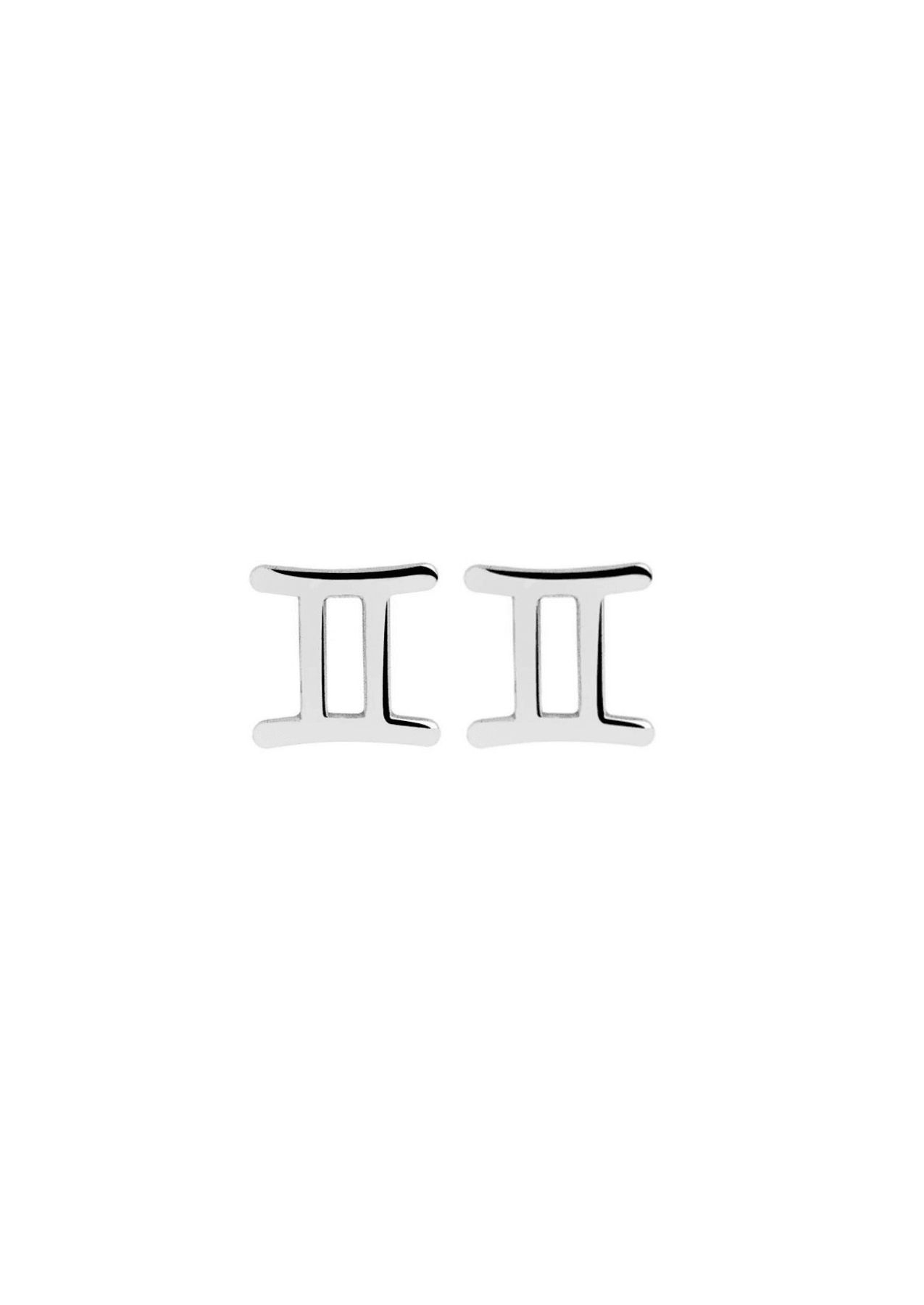 The Zodiac Silver Stud Earrings - Molten Store