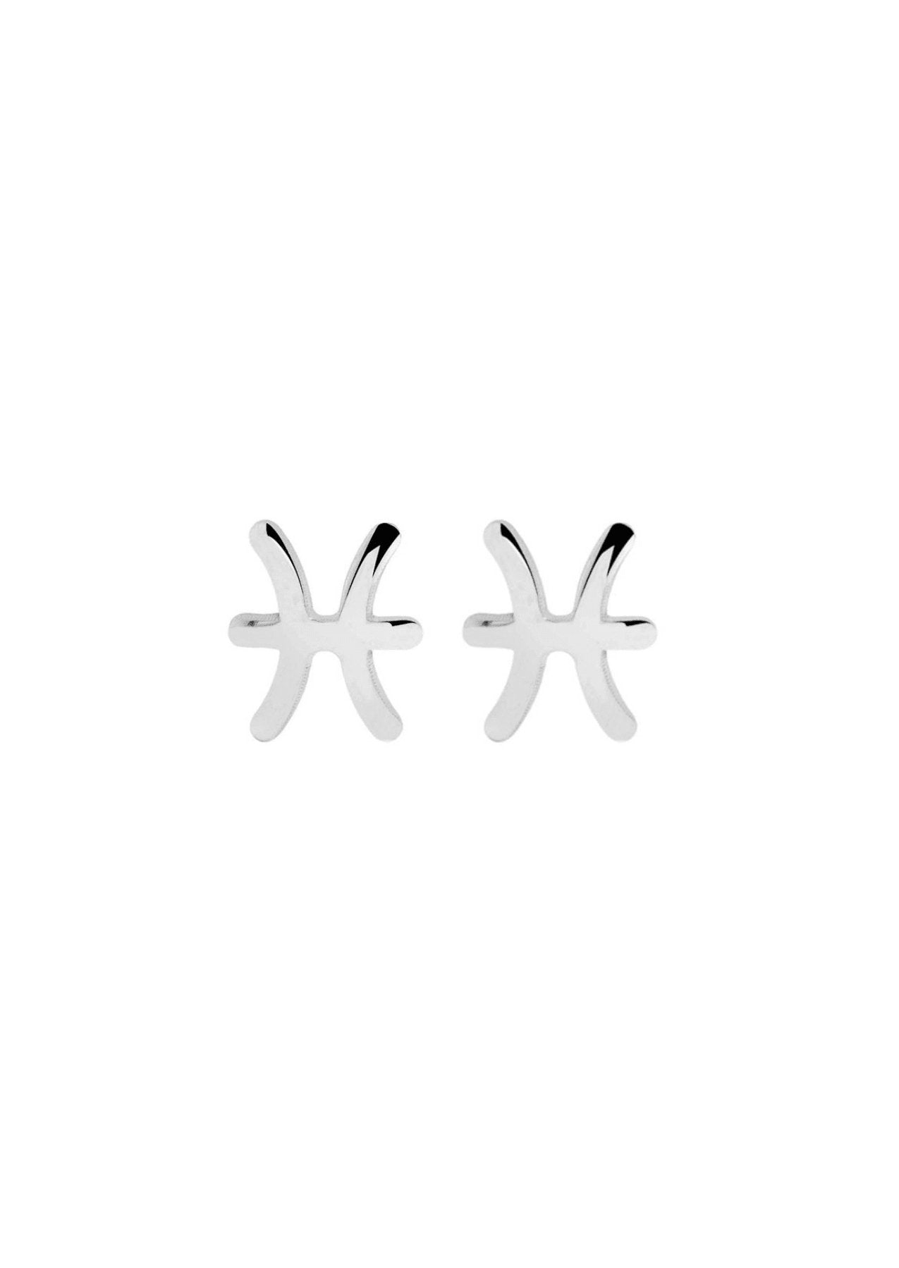 The Zodiac Silver Stud Earrings - Molten Store