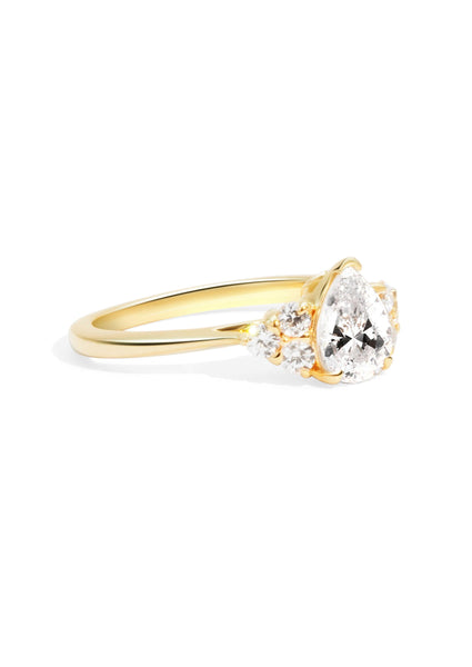 The Ivy Yellow Gold Cultured Diamond Ring - Molten Store