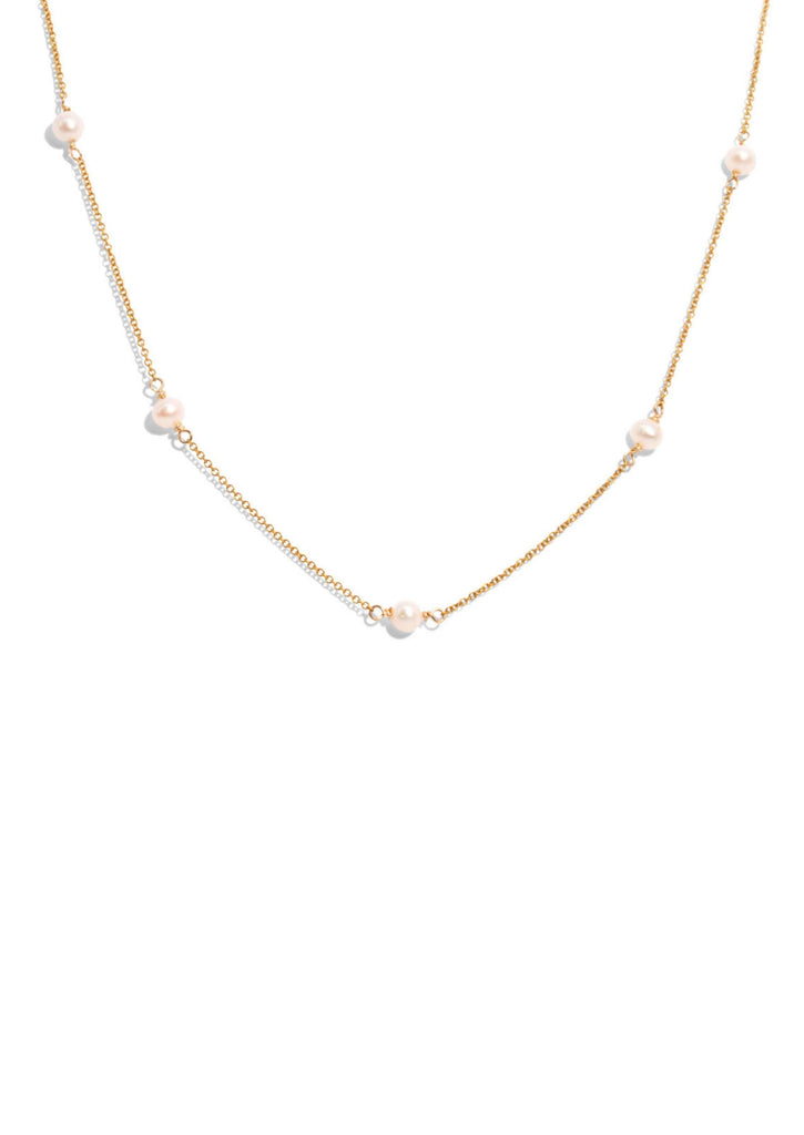 The Plato Pearl 14ct Gold Vermeil Necklace - Molten Store