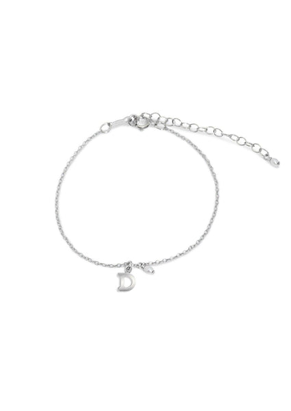 The Initial Silver Charm Bracelet - Molten Store