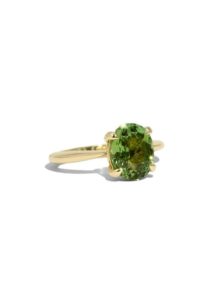 The June 2.93ct Green Tourmaline Ring - Molten Store