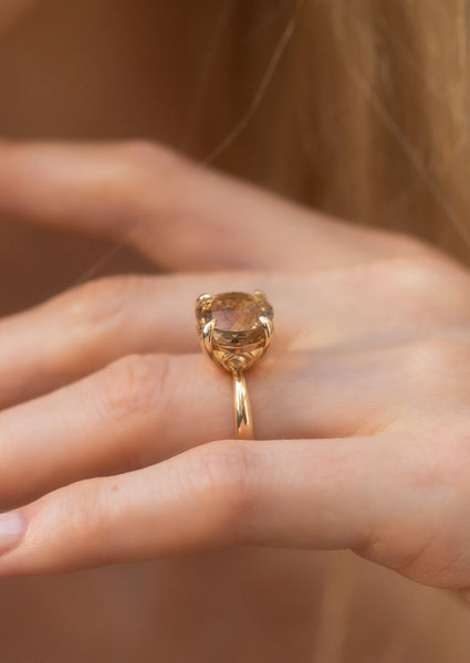 The June 6.02ct Honey Tourmaline Ring - Molten Store