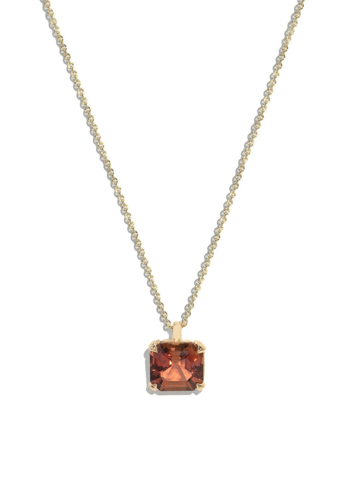 The Margot 3.71ct Orange Tourmaline Necklace - Molten Store