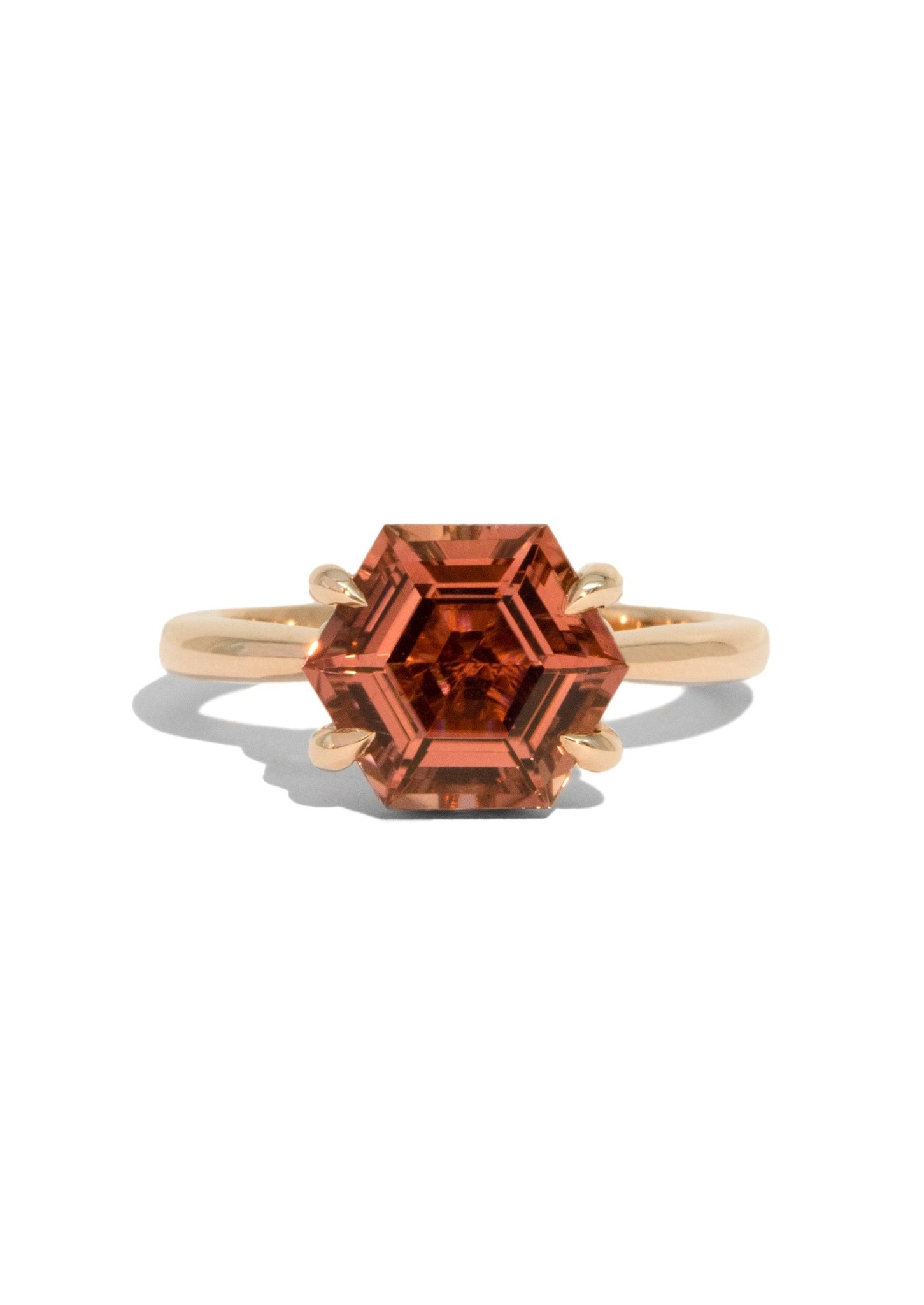 The June Ring with 3.25ct Hexagon Tourmaline - Molten Store